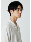 ＃磐田　メンズ黒髪センターパート