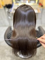 ロンド 表参道店(Lond)&nbsp;オリーブグレー/ボブ/顔周り/小顔/レイヤー/髪質改善/縮毛矯正