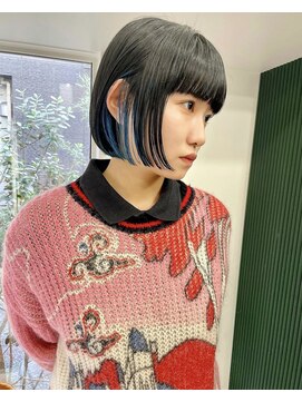 インナーカラーボブ