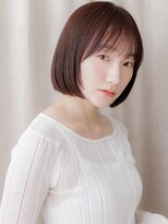 カバーヘアアンドスパ ブリス 浦和(COVER HAIR&SPA bliss)&nbsp;グレーブラウン姫カットレイヤー切りっぱなしボブY浦和20代30代
