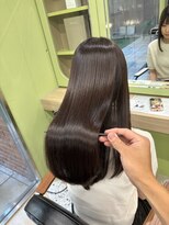 イオエ 西梅田(ioe)&nbsp;ブリーチなしカラー/髪質改善/ミルクティーベージュ/小顔ヘア