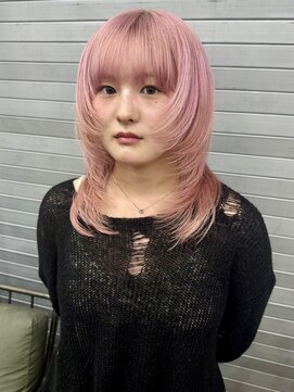 ロックス バイ マグ 松本(rocks BY MAG) 20代30代◎ハイトーンホワイトピンクレイヤーカット