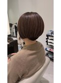 池袋大人上品コンパクトミニマムショートボブスタイル。