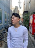 ソフトモヒカンマッシュメンズパズカットガイルヘアアップバング