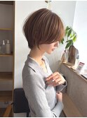 ふわっと丸みショート/横浜/ショート