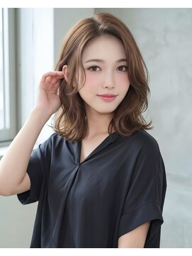 アフロート ディル(AFLOAT D'L) 【面長丸顔◎】前髪なしひし形シルエット色気くびれヘア30代40代