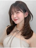 デジタルパーマ大人可愛いレイヤーカット艶感愛されうるツヤ