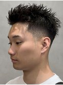 天神メンズパーマルーズショートアクティブショートツイスパ緩め