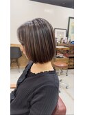 バレイヤージュ　ブラウン　ベージュ