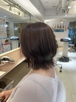 ヴァンカウンシル 札幌本店(VAN COUNCIL) ハイライト/ひし形くびれボブ/グレージュ