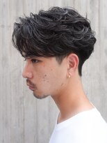 バイフィフス 原宿/表参道(by fifth) 原宿毛流れセンターパートフェザーパーマビジネスヘア刈り上げ