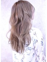 キャアリー(Caary)&nbsp;福山市　外国人風ハイライトバレイヤージュ　グレージュCaary♪