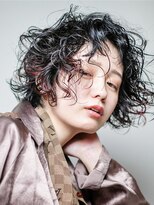 テトヘアー(teto hair)&nbsp;SHORT［ランダムウェーブ・もみあげデザインカラー］