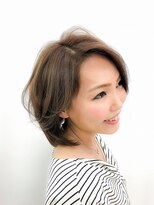 ヘアーサロン シェリム(CHERIM) 大人可愛い柔らか小顔ボブ×フォギーベージュ