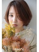 【奈良/富雄nao*c】☆大人かわいい丸みマッシュショートヘア