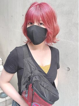 ディア(.eer) アプリコットピンク/夏カラー☆心斎橋/10代/20代/韓国風カラー