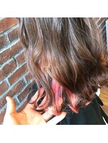 ランズヘアー(LAND’S HAIR) インナーカラー　ピンク