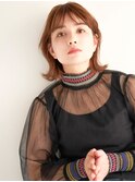 顔型別ヘアスタイル特集/マロンベージュ/Aラインボブ/新宿