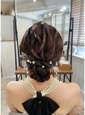 『ヘアセット専門店Mature』ルーズアップシニヨン　ヘアセット