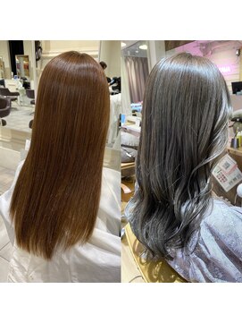 アヴァンス 天王寺店(AVANCE.) 【ビフォーアフター】×【透明感のあるグレージュ】