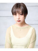 トロン(tronc) 大人可愛い20代30代40代小顔 グレージュ クールショートB4