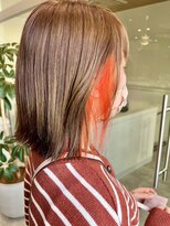 ビスポーク(BESPOKE)&nbsp;20代30代大人かわいい透明感★オレンジイヤリングカラー