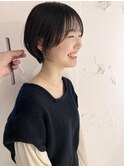 *滝田*似合わせ小顔ショートボブカット20代30代40代丸み人気前髪
