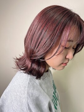 イーストハムヘッドショップ(EAST HAM head shop) 外はねミディアム/ピンクラベンダーブラウン