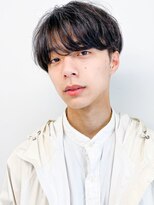 アース 天満橋店(HAIR & MAKE EARTH) 爽やかメンズ☆ビジネスショートマッシュ黒髪透明感カラー