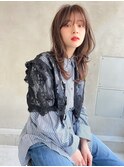 【ROJITHA原宿表参道】顔周りレイヤー×ベージュカラー