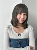 ブリーチ履歴ありのグレージュカラー