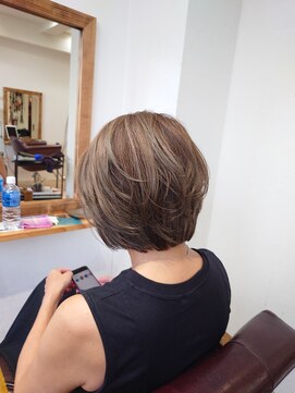 ハーツ(Heart's) 白髪ぼかしハイライト髪質改善トリートメント