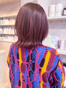 キャアリー(Caary) 福山市美容師求人募集中高発色！！コーラルピンク赤みカラー