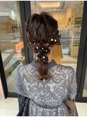 編みおろしヘアアレンジ