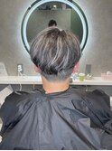 メンズホワイトハイライト