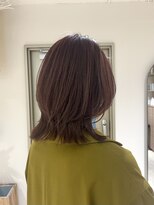 クーナバイトマト 横浜(Cuna by TOMTO)&nbsp;【KANO】くびれヘア  ミディアムレイヤー  ピンクブラウン