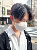 センターパートニュアンスパーマ韓国カルマパーマコンマヘア