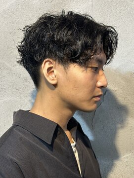 ニアウ 高崎店(Niau) センターパートシャドウパーマメンズパーマメンズマッシュ高崎