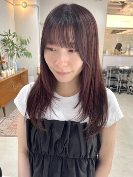 ヘアー アイス カンナ(HAIR ICI Canna) 大人可愛い◎顔まわりレイヤー×ピンクブラウンカラー［haru］