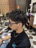 シェノン オム 梅田(CHAINON HOMME)&nbsp;MEN'S HAIR/スパイキーショート/ピンパーマ/アップバング