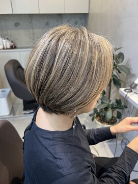 プラスシー(+C) 大人のブレンドカラー！福岡ハイライト/福岡脱白髪染め