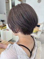 コト 福井大和田店(coto)&nbsp;福井大和田グレージュカラー中明度 丸みショートブリーチカラー