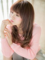 モッズ ヘア 福岡姪浜店(mod's hair)&nbsp;mod's姪浜/大人かわいいバタフライカット顔周りレイヤーロングj