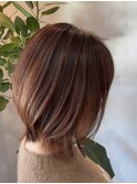 白髪ぼかし似合わせ大人ミディアムレイヤー３０代４０代◎