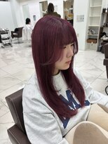ヘア ポジション HAIR Position 本荘店&nbsp;ワインレッド×レイヤーカット