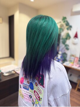 クロリ(Coloris) エメラルドグリーン + インナーバイオレット