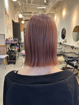 ラック 津田沼(LUCK) ピンクベージュ/津田沼/韓国ボブ/ケアブリーチ/似合わせカット