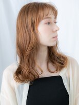 カバーヘア ブリス 大宮西口(COVER HAIR bliss)&nbsp;ぱっつん前髪ハイトーンカラーエアリーミディアム//大宮10代20代