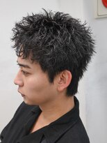 バイフィフス 原宿/表参道(by fifth)&nbsp;メンズシースルーマッシュニュアンスパーマシャドウパーマテテ風