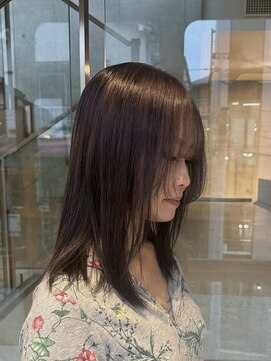 ヲタク(wotaku.) オリーブブラウングレージュ透明感カラーくすみカラーワンカラー